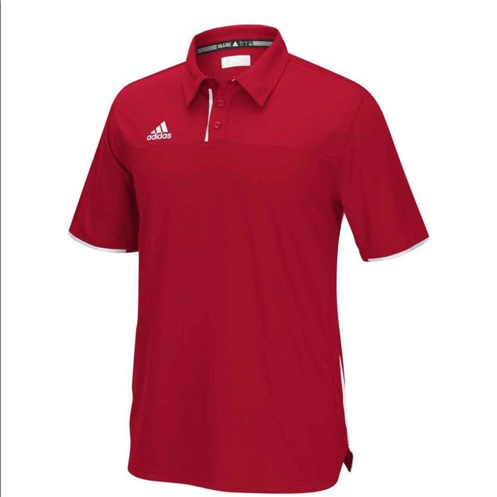 Adidas Mens Utility Polo Red 3X NEW